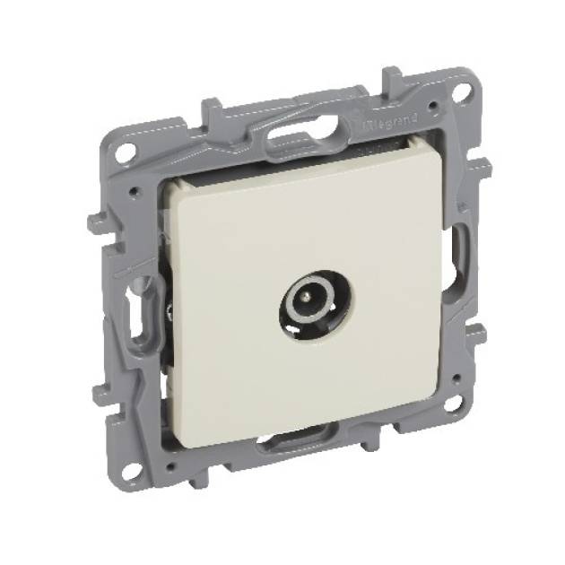 Niloé TV aljzat, "F-F", végzáró (1 dB), bézs 