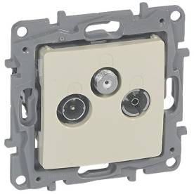 Niloé TV-RD-SAT aljzat végzáró (10dB), bézs