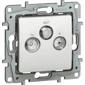 Niloé TV-RD-SAT aljzat végzáró (10dB), fehér