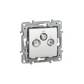 Niloé TV-RD-SAT aljzat végzáró (1,5 dB), fehér