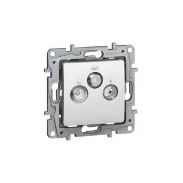 Niloé TV-RD-SAT aljzat végzáró (1,5 dB), fehér 