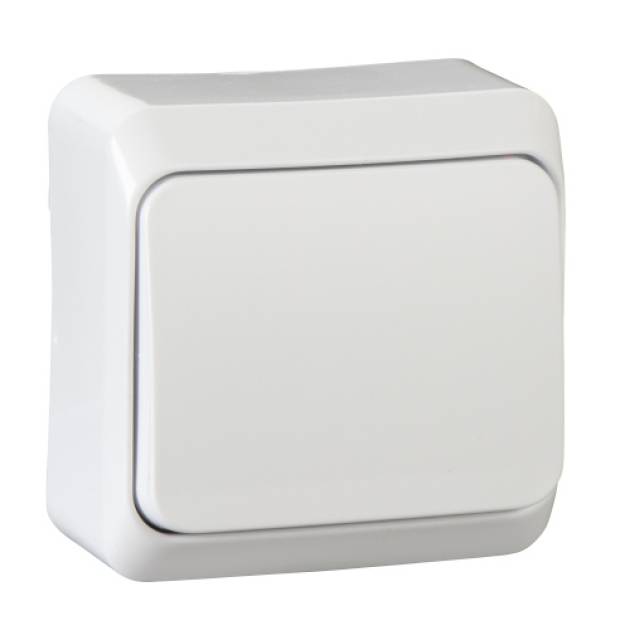 PRIMA Egypólusú kapcsoló 10AX, fehér (101) 