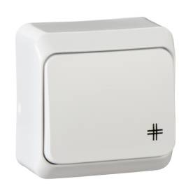 PRIMA Keresztkapcsoló 10AX, fehér (107)
