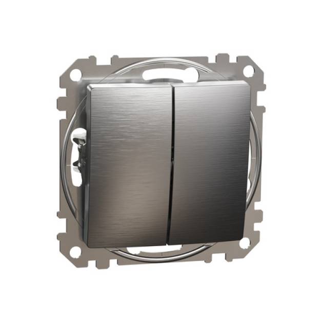 SEDNA Csillárkapcsoló, rugós bekötés, 10AX, (105), szálcsiszolt alumínium 