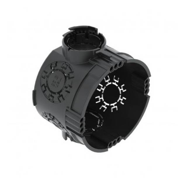 Süllyesztett szerelvénydoboz 1-es kerek fekete UG 46 (25db/cs. 300db/doboz) 