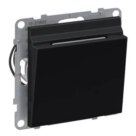 Suno hotelkártya-kapcsoló 6A, fekete