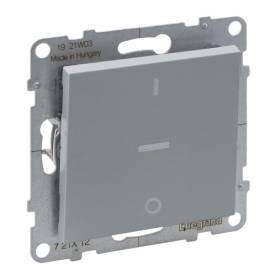 Suno kétpólusú kapcsoló ellenőrzőfénnyel 10AX, alumínium