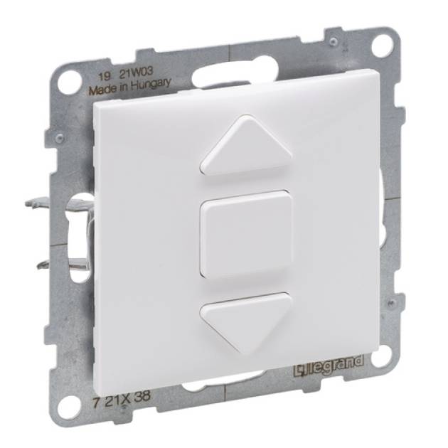 Suno redőnynyomó (3 állású) 6A, elektronikus vezérlésű motorokhoz, fehér 