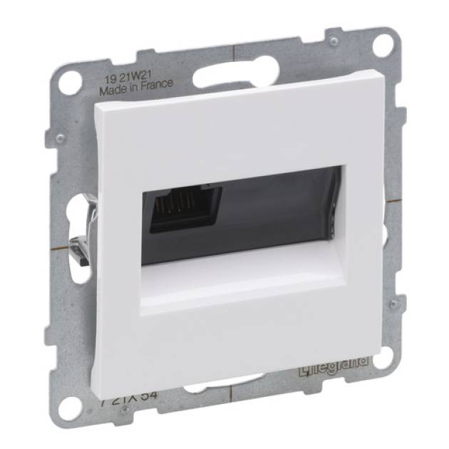 Suno RJ45 Cat.6A UTP aljzat, fehér 