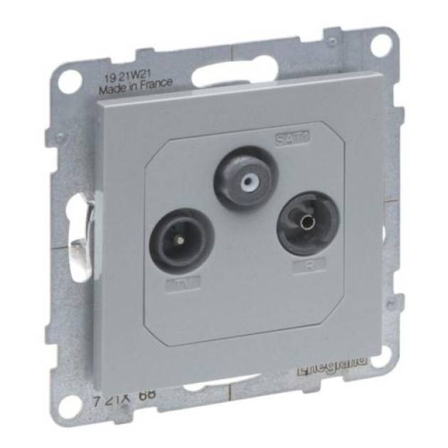 Suno TV-R-SAT aljzat, átmenő (14 dB), alumínium 