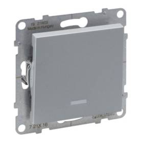 Suno váltókapcsoló jelzőfénnyel 10AX, alumínium