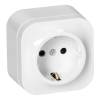 TODO IP20 falon kívüli 2P+F csatlakozóaljzat, 16 A, fehér 