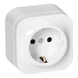 TODO IP20 falon kívüli 2P+F csatlakozóaljzat, 16 A, fehér