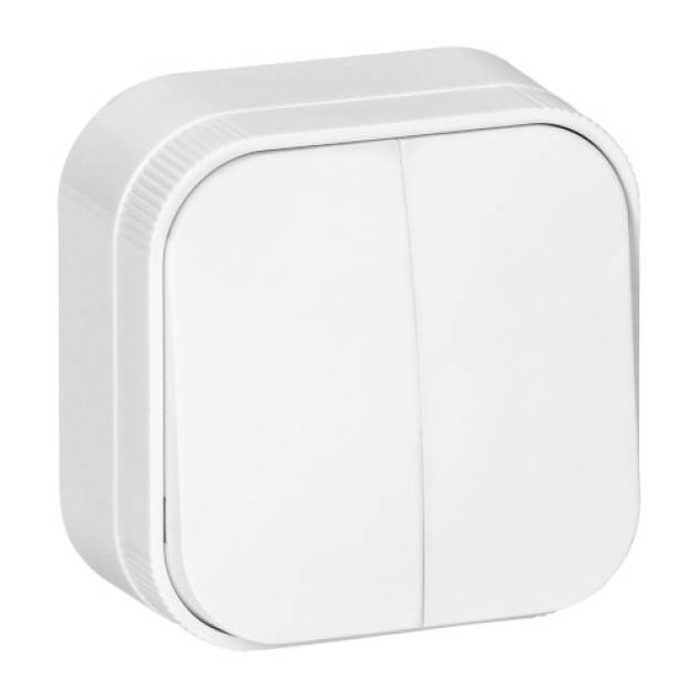 TODO IP20 falon kívüli csillárkapcsoló, 10 AX - 250 V~ fehér 