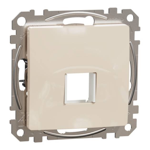 ÚJ SEDNA 1xRJ45 adapter, Keystone betétekhez, bézs 