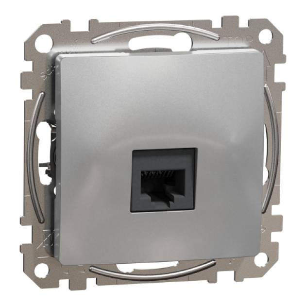 ÚJ SEDNA 1xRJ45 Cat6 UTP aljzat, alumínium 