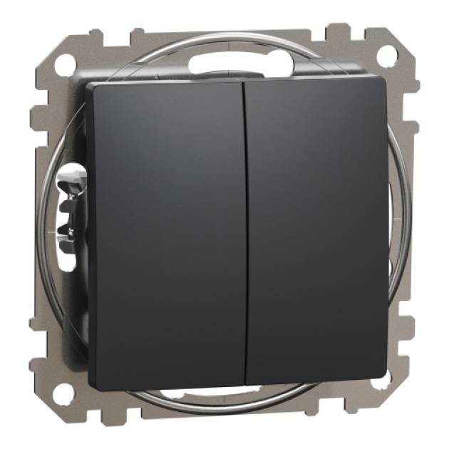 ÚJ SEDNA Csillárkapcsoló, rugós bekötés, 10AX, (105), antracit 