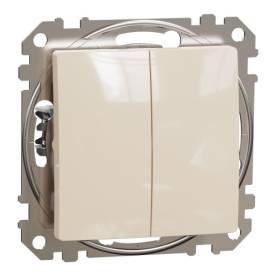 ÚJ SEDNA Csillárkapcsoló, rugós bekötés, 10AX, (105), bézs