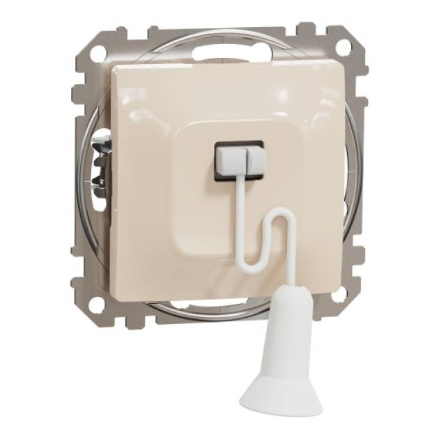 ÚJ SEDNA Egypólusú húzózsinóros kapcsoló, bézs 