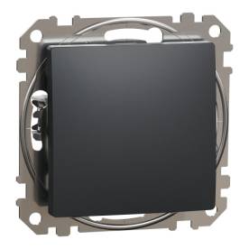 ÚJ SEDNA Egypólusú kapcsoló, rugós bekötés, 10AX, (101), antracit