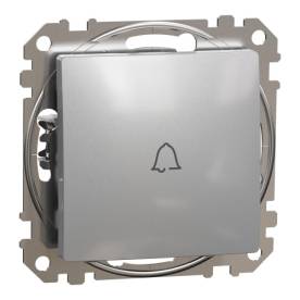 ÚJ SEDNA Egypólusú nyomó csengőjellel, rugós bekötés, 10A, alumínium