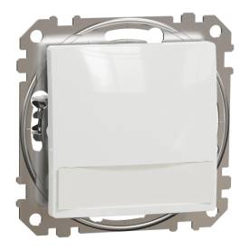 ÚJ SEDNA Egypólusú nyomó, kék jelzőfénnyel, cimketartóval, rugós bekötés, 10A, f