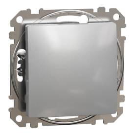 ÚJ SEDNA Egypólusú nyomó, rugós bekötés, 10A, (101N), alumínium