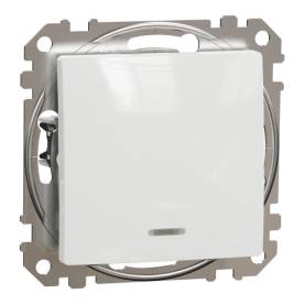 ÚJ SEDNA Kétpólusú kapcsoló, EF, 10AX, fehér