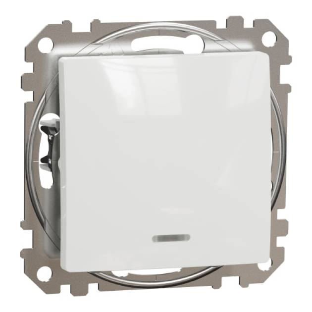 ÚJ SEDNA Kétpólusú kapcsoló, EF, 10AX, fehér 