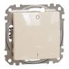 ÚJ SEDNA Kétpólusú kapcsoló, rugós bekötés, 10AX, (102), bézs 