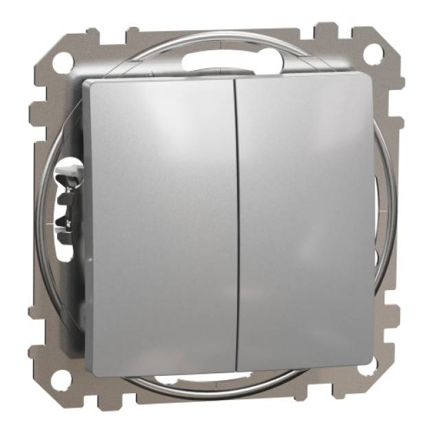 ÚJ SEDNA Kettős nyomó, rugós bekötés, 10A, alumínium 