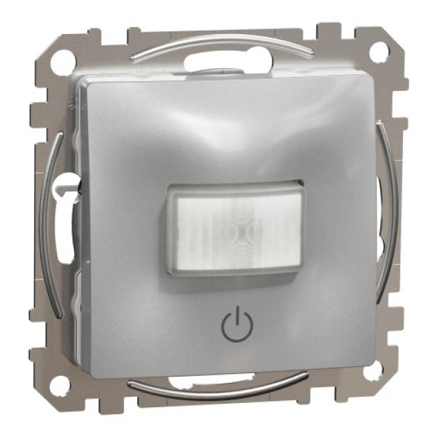 ÚJ SEDNA Mozgásérzékelő, nyomóval, 160°, 10A, alumínium 