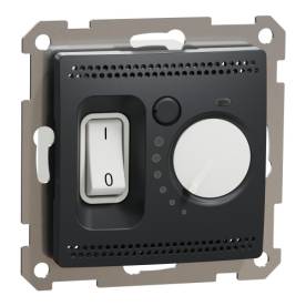 ÚJ SEDNA Szobatermosztát, 10A, antracit