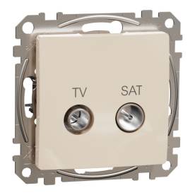 ÚJ SEDNA TV/SAT aljzat, végzáró, 4 dB, bézs