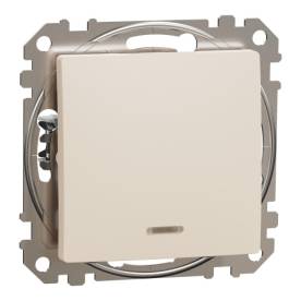 ÚJ SEDNA Váltókapcsoló, EF, 10AX, bézs