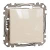 ÚJ SEDNA Váltókapcsoló, rugós bekötés, 10AX, (106), bézs 