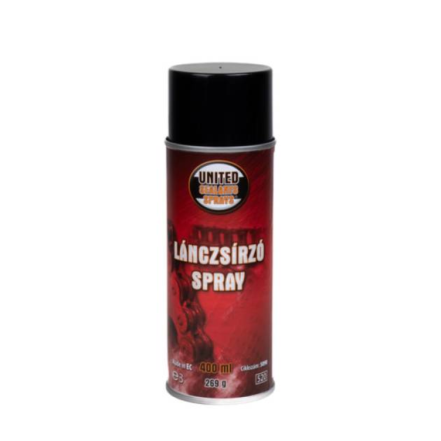 UNITED SPRAYS JÁRMŰ-, ÉS LÁNCZSÍR SPRAY 400ML 