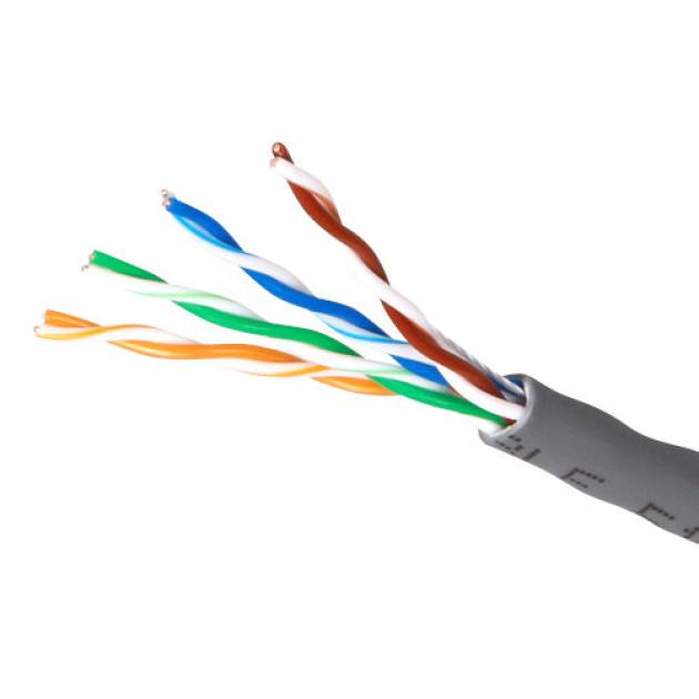 UTP Cat.5e 4x2xAWG24 PVC szig. tömör réz erű LAN adatátviteli kábel (kisz. 305m) 