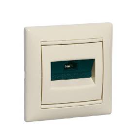 Valena 1xRJ45 LCS2 Cat6 STP aljzat, elefántcsont