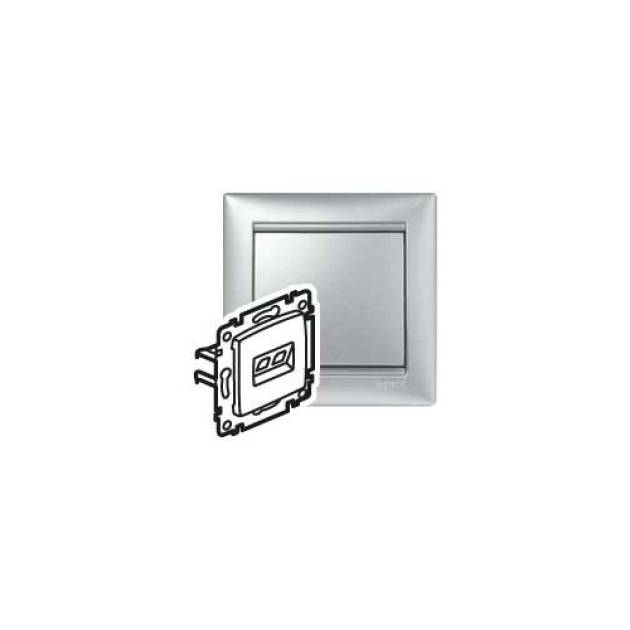 Valena 2xRJ45 LCS2 Cat6 FTP aljzat alumínium 