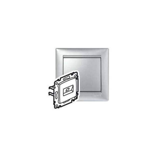 Valena 2xRJ45 LCS2 Cat6 UTP aljzat alumínium 