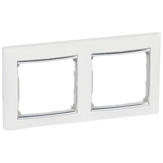 Valena Fehér / Ezüst, 2-es vízszintes keret 