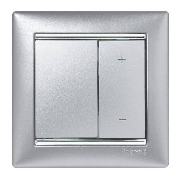 Valena fényerőszabályzó 600W izzólámpához alumínium 