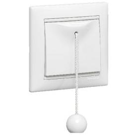 Valena húzózsinóros váltóérintkezős nyomó, fehér