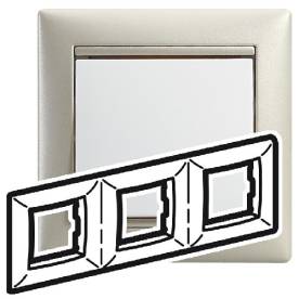 Valena keret hármas, vízszintes, kagylóhéj