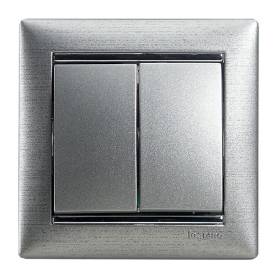 Valena kettős váltóérintkezős nyomó, alumínium