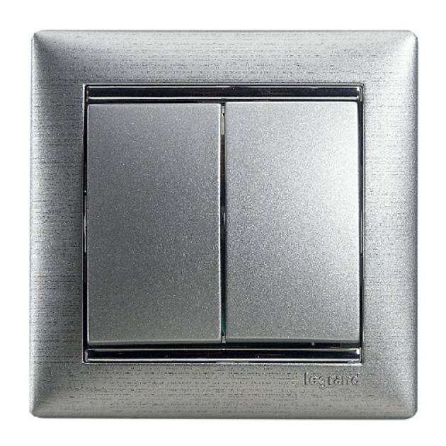 Valena kettős váltóérintkezős nyomó, alumínium 