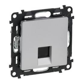 Valena Life 1xRJ45 Cat. 6A STP csatlakozóaljzat  alumínium