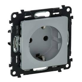 Valena Life 2P+F csatlakozóaljzat biztonsági zsaluval, rugós vezetékbekötéssel a