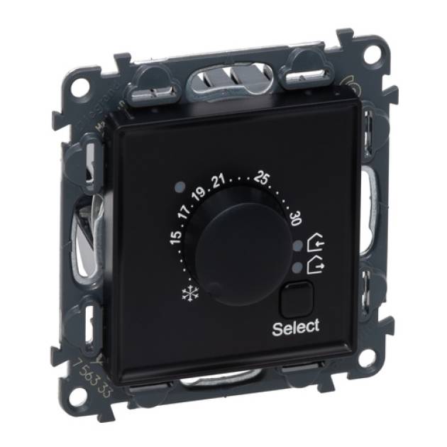 Valena Life elektronikus szobatermosztát, fekete 